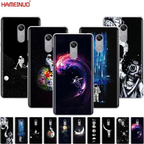 HAMEINUO Newest Space Moon Astronaut Pattern Cover phone Case for Xiaomi redmi 5 4 1 1s 2 3 3s pro PLUS redmi note 4 4X 4A 5A