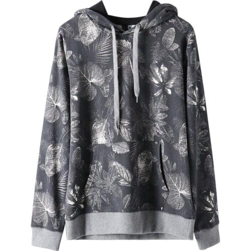 Spring Autumn Print Hooded Women Jacket Korean Sweatshirt Harajuku Long Sleeve Coat Loose Ladies Clothes Streetwear Tide G960