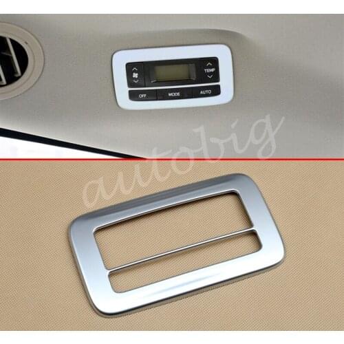 Matte Chrome Rear AC Air Condition Switch FOR Toyota Sienna (XL30) 2015-2019 Interior Button Cover Trims