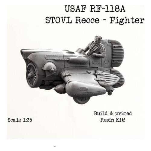 New Unassembled 1/35 USAF STOVL RF-118A with Pilot Set figure Resin Kit DIY Toys Unpainted resin model