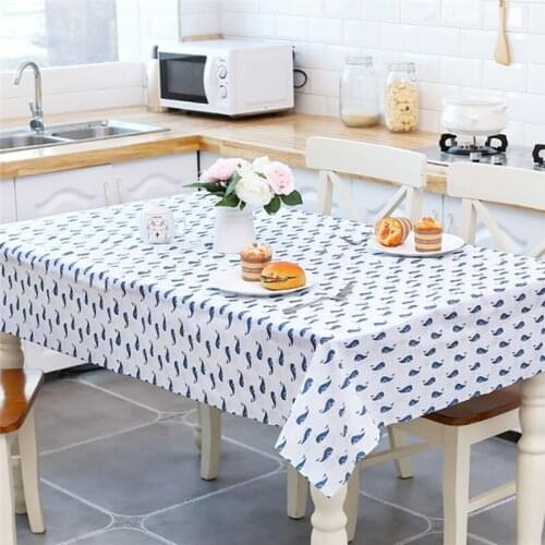 New Popular PEVA Waterproof And Oil-proof Table Cloth Disposable Tablecloth Restaurant Table Cloth Table Mat Easy To Clean