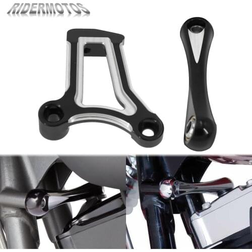 Motorcycle CNC Billet Front Engine Mount Bracket +Stabilizer Link For Harley Touring Road King Street Electra Road Glide 09-2016