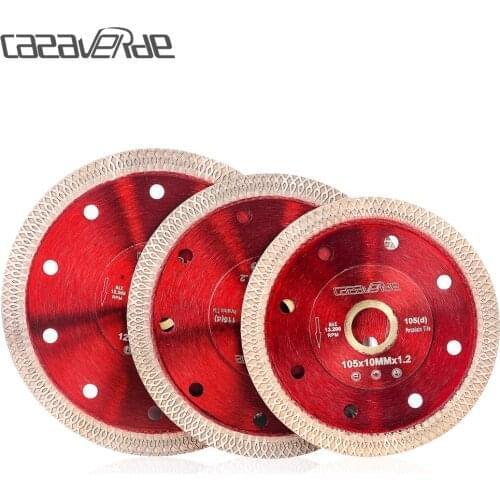 CASAVERDE Brand 105/115/125mm super thin porcelain tile saw blade with arbor 7/8" match with hand-held grinder