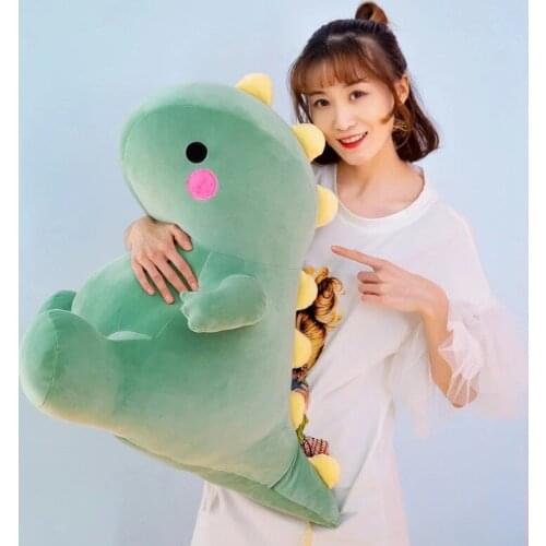 25-50cm Super Soft Lovely Dinosaur Plush Doll Cartoon Stuffed Animal Dino Toy for Kids Baby Hug Doll Sleep Pillow Home Decor
