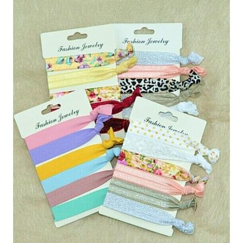 100/60/30/20pcs/lot Women Scrunchies printed hair ties Elastic Hair Accessories Trendy flower neon color Hairband no carton