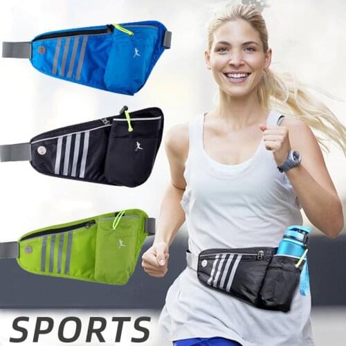 Women Men Running Belt Bags Jogging Cycling Waist Pack Sports Runner Bag Water Bottle Holder Portable