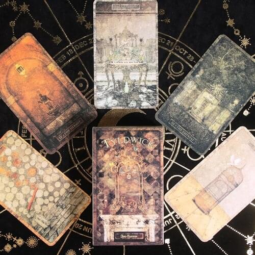 Tyldwick Tarot Deck Divination Card Game Board Game Light See Oracle New Beginner Toy Gift Friend Retro Style
