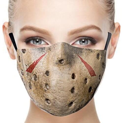 Horror Halloween Adult Mouth Face-Mask Women Men Cospaly Fashion Gift Street Sports Dust-proof Breathable Party Protection Masks