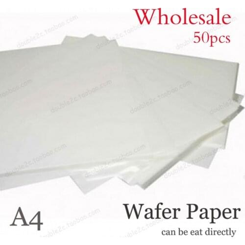 Wafer Paper for Cake Decoration,50x A4 0.6mm Wholesale Edible Paper for Cake Decoration,Customized Food Paper for Party