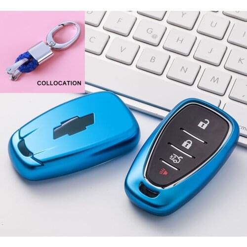 High Quality Soft TPU Car Key Case Cover Shell For Chevrolet Chevy spark Camaro Cruze Volt Bolt Trax Malibu 2017Auto Accessories
