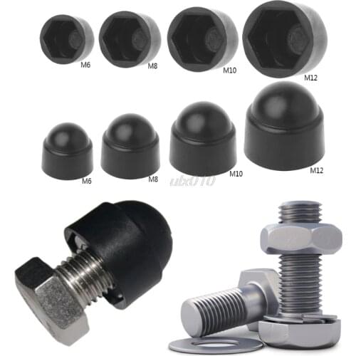 10Pcs M6 M8 M10 M12 Bolt Nut Dome Protection Caps Covers Exposed Hexagon Plastic S09 Wholesale&DropShip