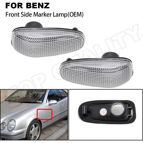 2PCS Car Front Clear OE Side Marker Light For Benz Mercedes E-Class CLK-Class Vito Sprinter CLK Convertible Vaneo Volkswagen LT