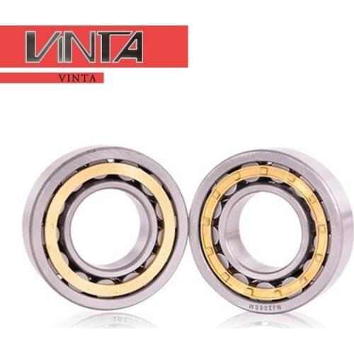 2pcs/lot Cylindrical Roller Bearing NU 209 210 M 211 212 M Iron Brass Retainer High Speed Motor Hand Cart bearing shaft pulley