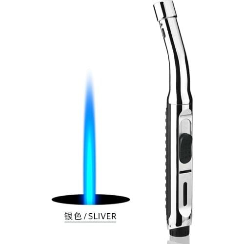2021 New Metal Windproof Spray Gun Igniter Cigar Butane Igniter Cigarette Lighter Welding Torch Outdoor Kitchen Ignition