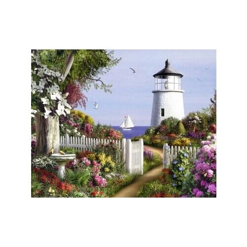 A2860 11CT/14CT/18CT/25CT/28CT night snowing patterns Counted Cross Stitch DIY Cross Stitch Kits Embroidery Needlework Sets