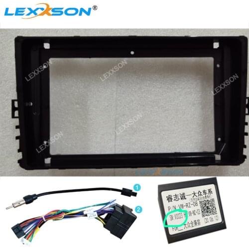 Car Fascia For Volkswagen Universal frame 2018-2020 Stereo 9 inch Panel Dash Mount install Double Din Car dvd frames