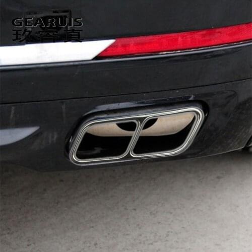 Car Styling For BMW 7 Series F01 F02 Exterior Accessories Auto Tail Throat Exhaust Pipe Decoration Cover Sticker and decals Trim