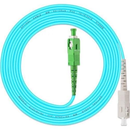 Free Shipping 5PCS/lot SC/UPC -SC/APC OM3 Fiber Optic Patch Cord 10G 50/125 Fiber Cable Multimode Simplex Optical Jumper1M 5M20M