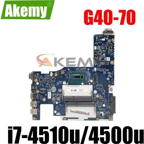 Free Shipping For Lenovo G50-70 G50-70M Z50-70 G50-80 NM-A272 NM-A362 notebook motherboard i7-4510u i7-4500u 5B20G36670