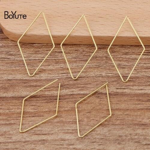 BoYuTe (200 Pieces/Lot) 0.7*20*30MM Metal Brass Wire Open Quad Materials Hand Made Diy Jewelry Accessories