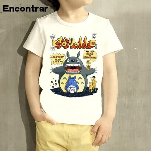 Kids Anime Totoro My Incredible Neighbor Design T Shirt Boys/Girls Great Casual Short Sleeve Tops Children T-Shirt,HKP2056