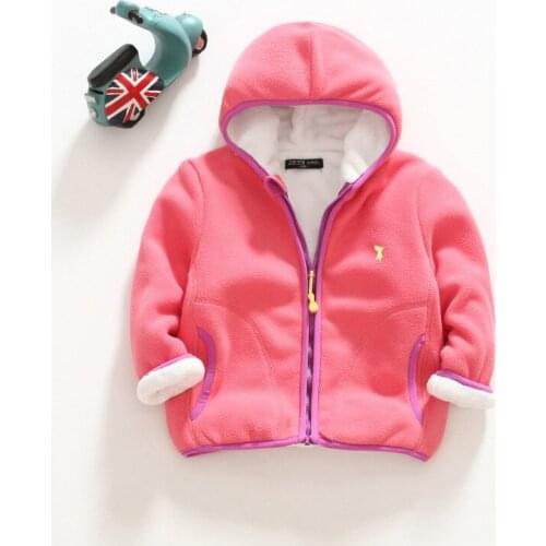 Children Coat fleece boy Clothing girls hooded jacket Thick Warm jacket for boy Clothes Coat girl Clothes 2Y-8Y