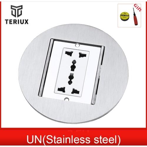 Electrical outlet watertight gasket 10A 250V outlet floor socket box 150 round built-in floor receptacle