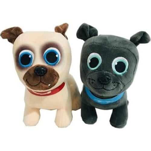 Disney Puppy Dog Pals Bingo&Rolly Dog Plush Doll Kawaii Animal Stuffed Toy 20cm