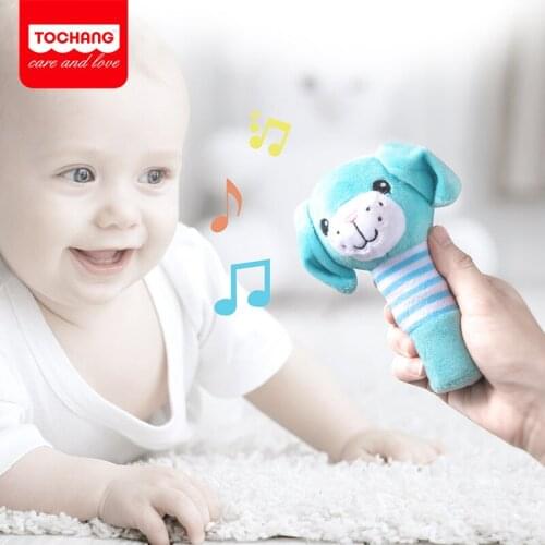 Newborn Baby Toys 0-36 Months Cartoon Animal Baby Plush Rattle Mobile Bell Toy Infant Toddler Early Educational Holiday Gifts
