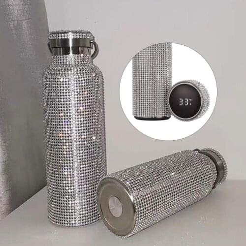 Insulated Rhinestone Vacuum Cup Stainless Steel Flask Bottle Drinking Kettle Cup Stainless Steel Flask Bottle Drinking Kettle Bo