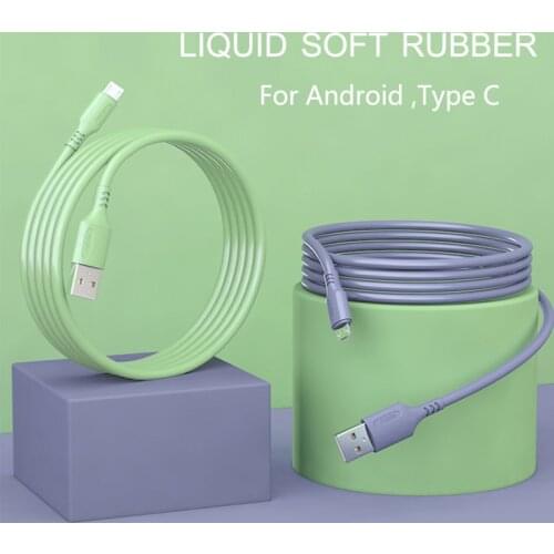 3A USB Type C Cable Fast Charging Wire 0.25m 1.8m Mobile Phone USB C Cable For Samsung Galaxy S8 S9 Plus Xiaomi Mi9 Huawei Light