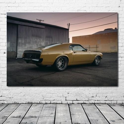Paintings Wall Art Fords Mustang RDJ Boss 302 SpeedKore Classic Car Canvas Artwork Pictures Posters and Prints Modern Decoration