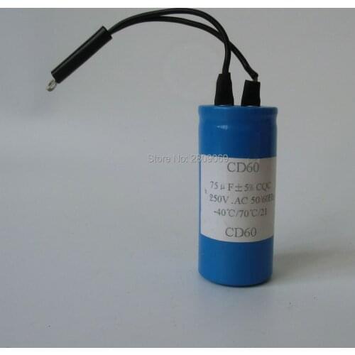 Kiger CD60 Staring capacitor ,75uf CQC,250V.AC50/60Hz