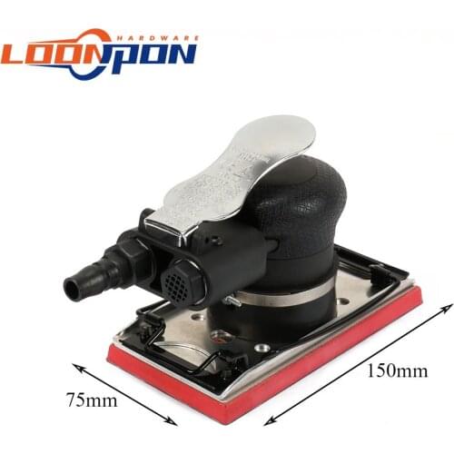 Square polishing machine Air Pneumatic Polishing for Auto Body Car Tool 2" 3" Orbital Sander Woodworking Rust Removal