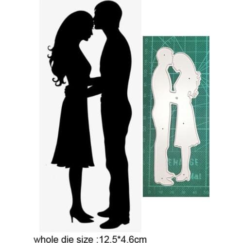 Metal cutting dies cut die mold man kissing woman decoration Scrapbooking dies paper craft knife mould blade punch stencils dies