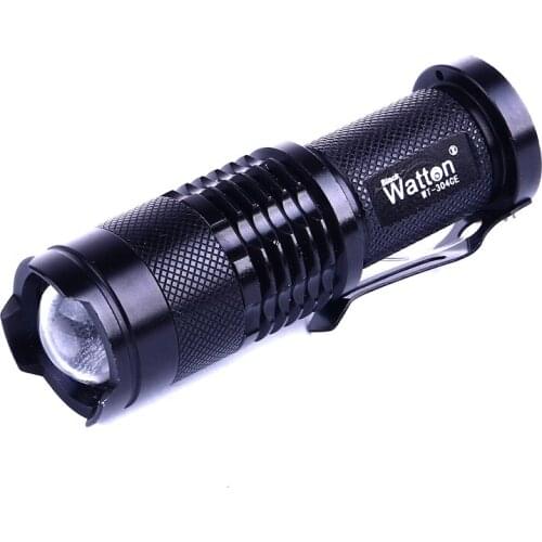 Mini Powerful Rechargeable Battery Powered Flashlight Watton Wt-304