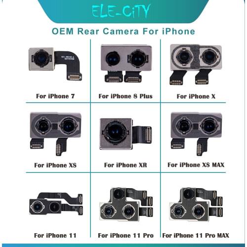 Original Rear Camera For iPhone 6 6s 7 Plus 8 Plus Back Camera Flex Cable For iPhone X XS MAX 11 Pro MAX Big Camera Flex Cable