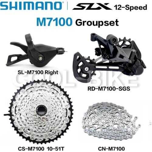 NEW SHIMANO DEORE SLX 1x12 22speed M7100 51T Groupset MTB Mountain Bike M7100 Shifter Rear Derailleur