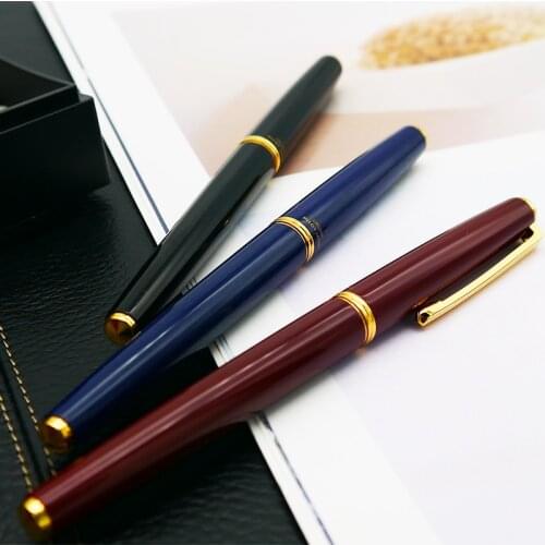 Pilot Pen Original Fountain Pens 14K Gold Nib Brass Holder Luxury Paint High Quality Office Accessories FD-15SR