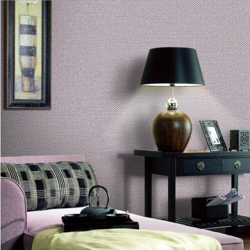 Beibehang Simple plain 32 colors linen wallpaper bedroom living room TV backdrop student dormitory non-woven 3d wallpaper roll