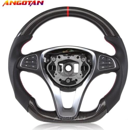 Carbon Fiber Steering Wheel Fit For Benz SL SLC and AMG GLS 2016-2017 Sport Car volante esportivo