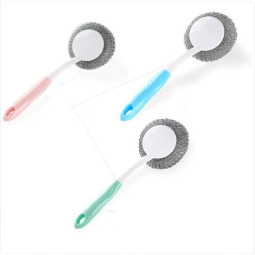 1pcs Brush pot artifact cleaning steel wire ball dishwashing brush housework kitchen long handle brush kitchen items