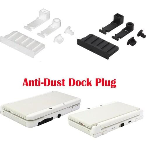 Silicone Anti-Dust Plug Earphone jack Charging Dock Dust Proof Protector Cap for Nintendo New 3DS XL/LL 3DSXL 3DSLL 2DS Cover