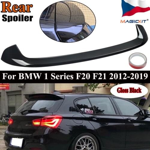 MagicKit FOR BMW F20 F21 12-19 M PERFORMANCE STYLE REAR ROOF BOOT SPOILER LIP GLOSS BLACK