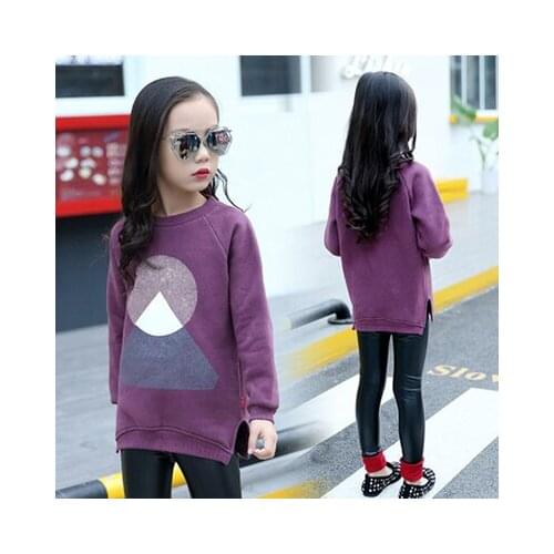 5 6 7 8 9 10 11 Y Kids Hoodies Casual Fashion Cartoon Print Thicken Sweatshirts For Girl Children Clothing High Quality Pullover