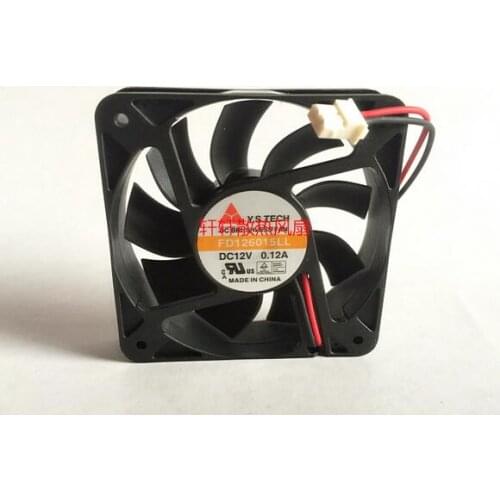 Y.S.TECH FD126015LL 60*60*15 6CM 12V 0.12A 2 wire double ball silent cooling fan