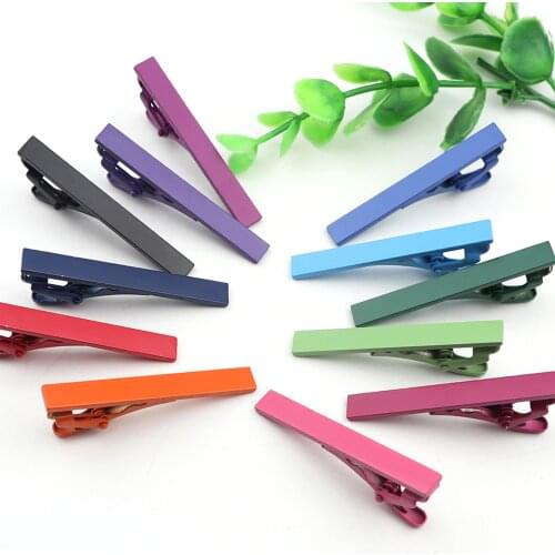 5cm Tie Clip For Men New Simple Fashion High Quality Metal Gold Candy Colorful Practical Necktie Clasp Pin Suit Accessories Gift