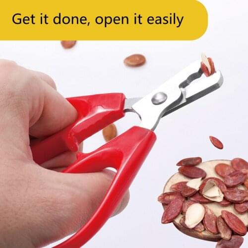 Stainless steel melon seeds clamp Peel melon seeds artifact shelled skinned opening tool Shell pliers opening device