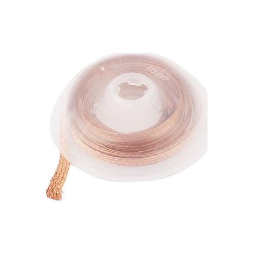 1.5M 5Ft Long 3mm Width Flat Solder Copper Desoldering Braided Wick Wire