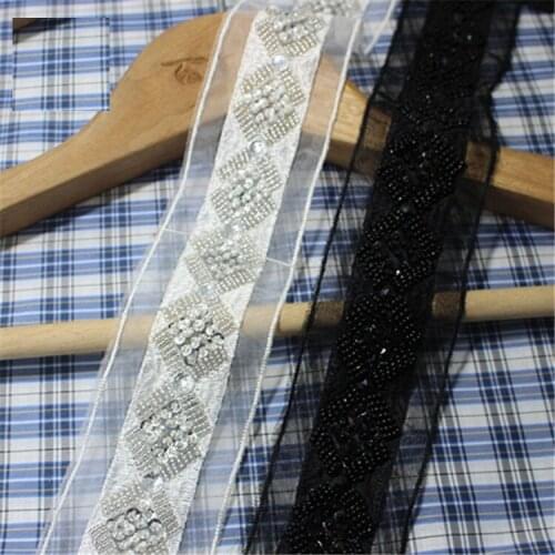 1 yards handmade diy beads decorative accessories garment accessories beads lace material X473